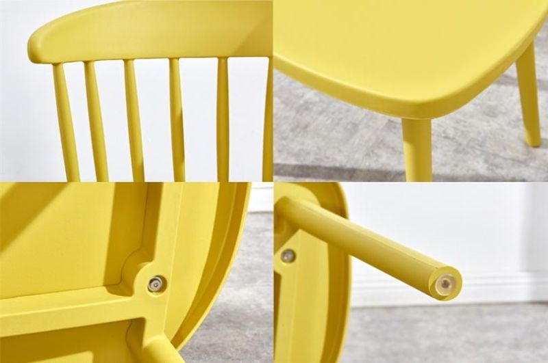 Home Furniture PP Dining Chair Polypropylene Armless Plastic Chair