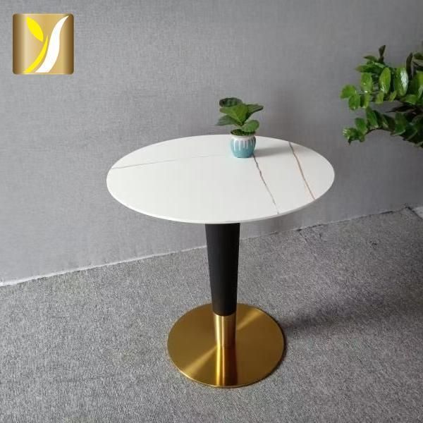 Modern Marble Stainless Steel Home Furniture Side Small Coffee Table