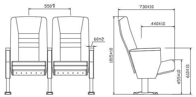 Wooden Church Stadium Movie Training Theater Auditorium Seat