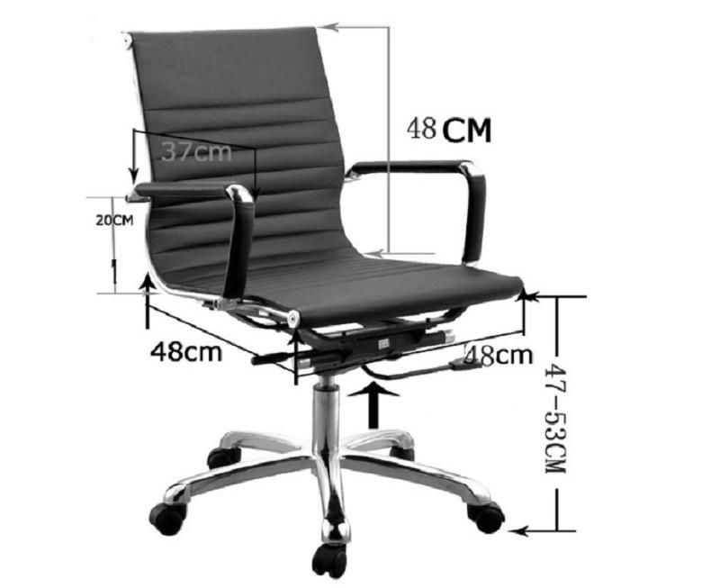 Ergonomic Black Leather Office Chair/Modern Computer Office Furniture Swivel Chairs