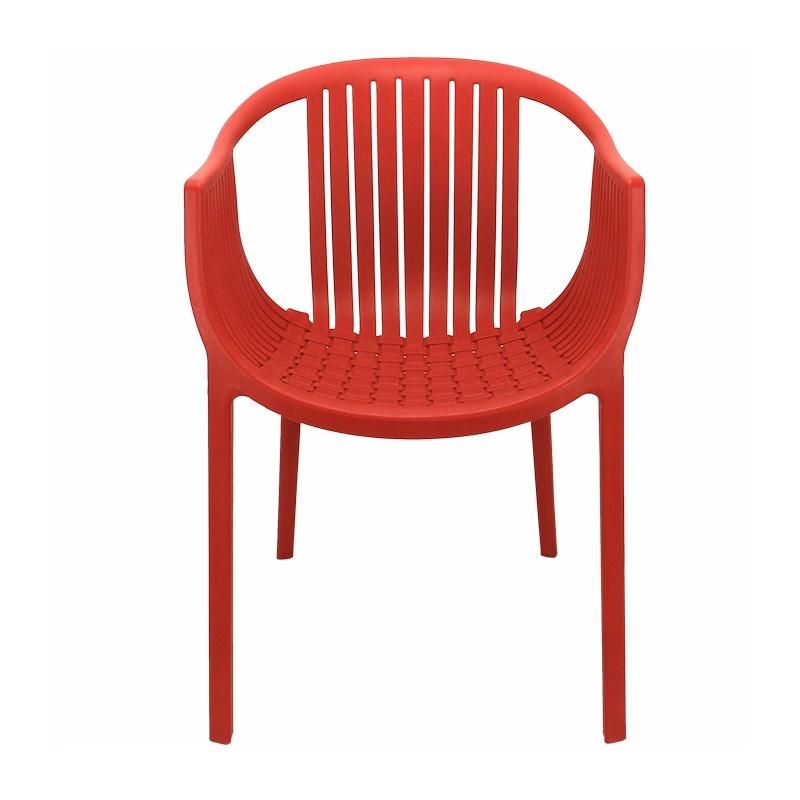 Wholesale Outdoor Furniture Modern Style Garden Furniture Waco Plastic Chair Eco-Friendly PP Armrest Dining Chair