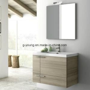 MDF Wood Veneer Customized Bathroom Cabinet Furniture