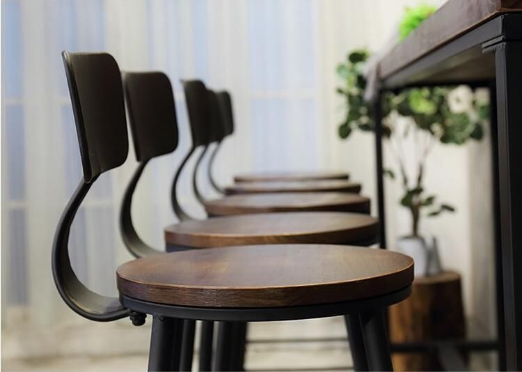 American Iron Bar Chair Bar Table High Foot Coffee Stool