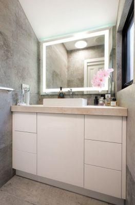 Linear Design Mirror Cabinets Floor Mount MFC Bathroom Vanity Cupboard