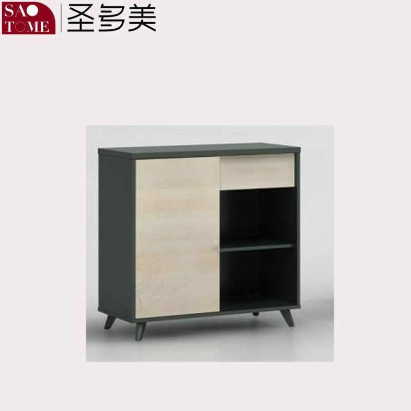 Modern Office Furniture Office Desk Large Shelf Walnut Color Filing Cabinet