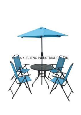 Modern Outdoor Furniture Coffee Shop Rattan Chair and Table Set with Tent