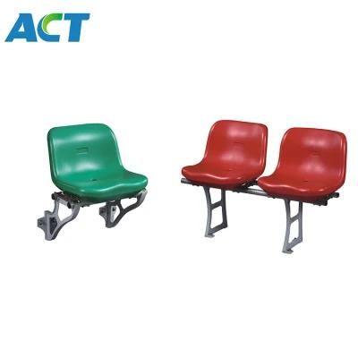 Wall Mounted HDPE Plastic Stadium Chair Seats with Medium Back