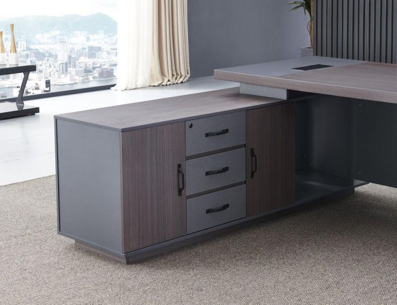 New Modern 200cm 220cm Office Furniture Scrivania Da Ufficio CEO Wooden L Shaped Office Furniture Table Executive Desk
