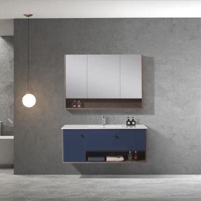 European Modern Wall-Mounted Bathroom Vanity with Mirror Cabinet