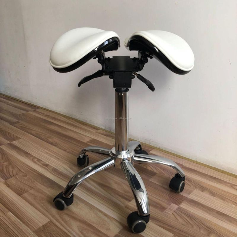 Split Ergonomic Saddle Seat Adjustable Tilt Office Chair Smart Stool