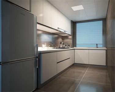 Modern L Shaped High Quality Waterproof Freestanding Flat Melamine Kitchen Cabinet
