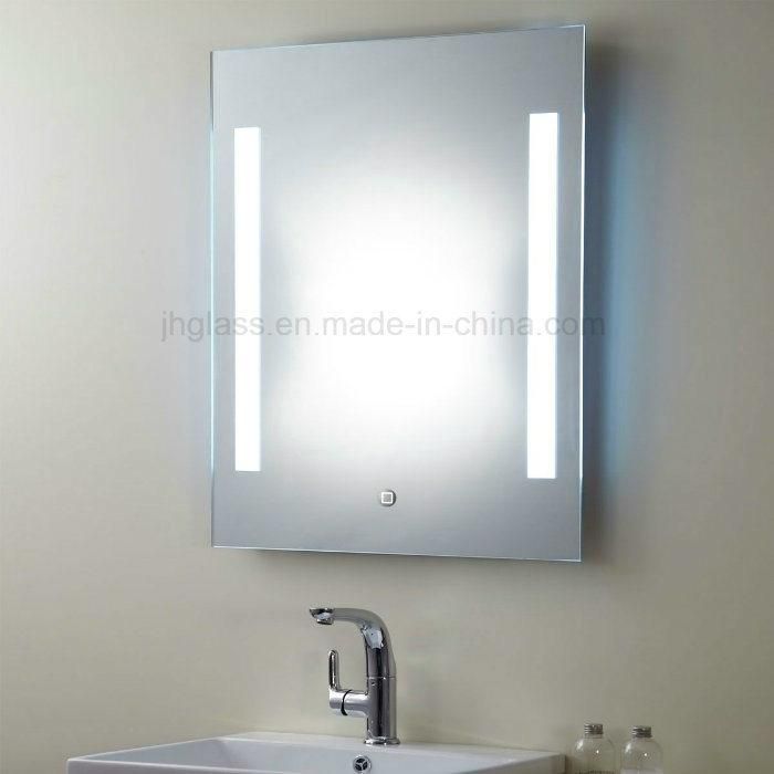 Hot Sale Frameless Touch Sensor Bathroom Lighted Mirror for Hotel Project