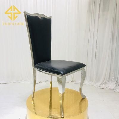 Sawa Fashion High Back Stainless Steel Chairs for Event Wedding Hotel Banquet