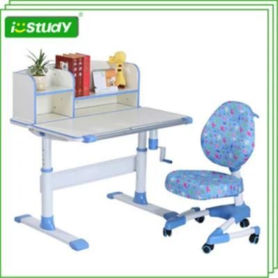 Wooden Blue Ergonomic Children Study Desk Furniture From Children