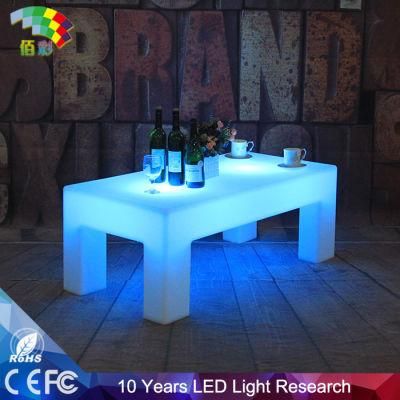Rechargeable Threadless LDPE Plastic LED Table