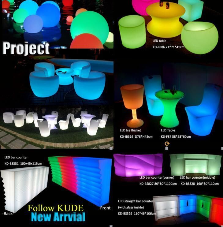 Illuminated LED Commercial Night Clubs Furniture