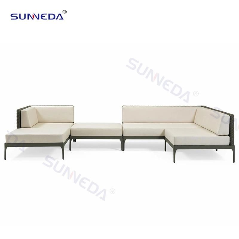 Indoor and Outdoor Commercial Rope Modern Design Furniture Upholstered Patio Garden Furniture
