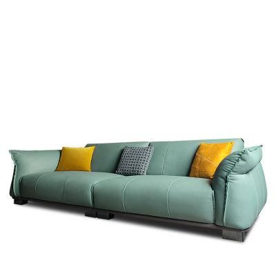 Genuine Leather Sofa Modern Upholstered Living Room Furniture for Home