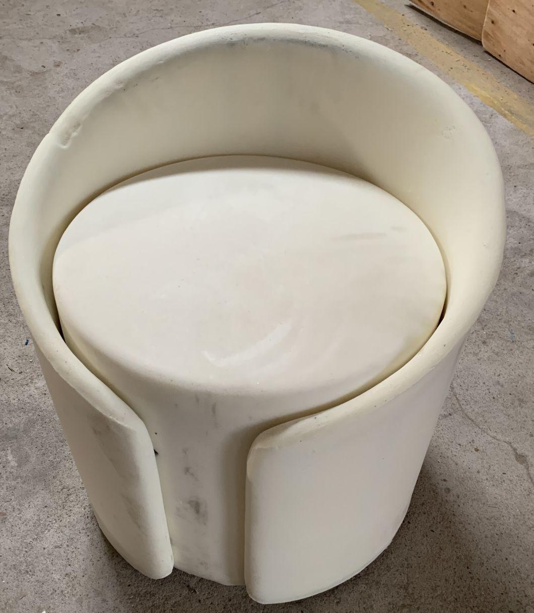 2020 New Moulded Injection Foam Round Column Pouf Bar Stool