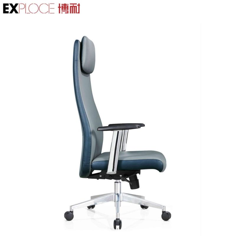Foshan Bentwood Plywood Seat Tall Leather Wooden Executive Conference Home Office Chairs Made in China Furniture