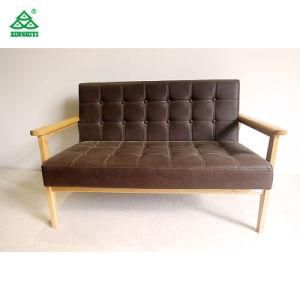 2 Seater Leather Living Room Sofa for Villa Apartment