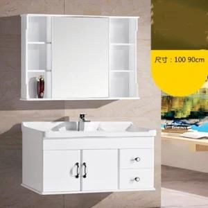 New Modern Style PVC Bathroom Vanity with Mirror Cabinet