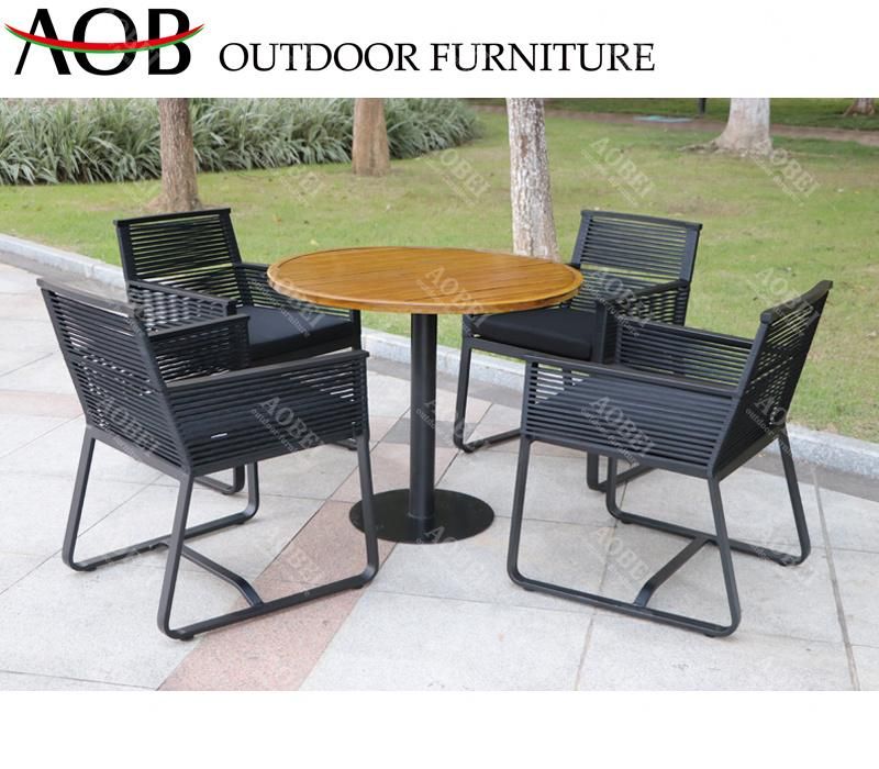 Modern Outdoor Patio Garden Hotel Restaurant Home Villa Bistro Cafe Dining Chair Table Furniture Set