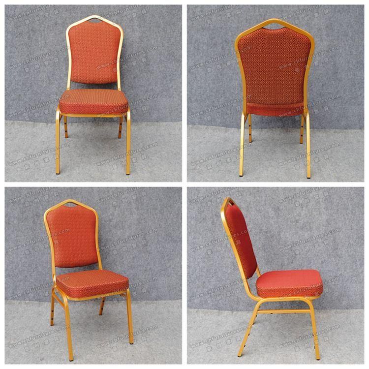 Yc-Zg10-79 Durable Gold Metal Hotel Chairs for Banquet in Different Colors