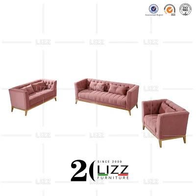 Chesterfield Modular Fabric Sofa for Living Room Home Hotel Office Leisure Velvet Couch