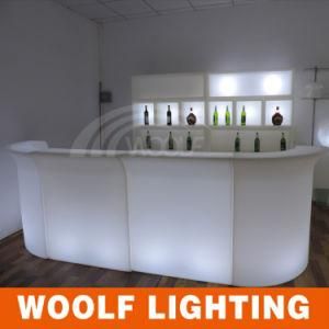 Shanghai Fair LED Lighting Furniture Outdoor Furniture Hotel KTV Bar Counter Table Chairs