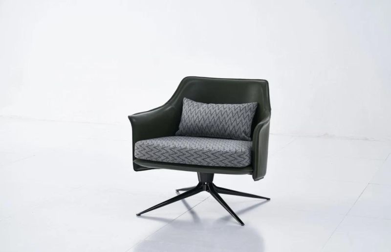 Dr58 Leisure Chair Leather with Fabric, Modern Design in Hone and Hotel