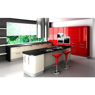 Modern Acrylic Kitchen Design Unit Cabinet Door Modular Lacquer Kitchen Cabinet