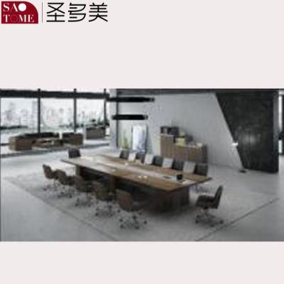 Modern Office Meeting Room Office Furniture Can Accommodate 12 People Conference Table