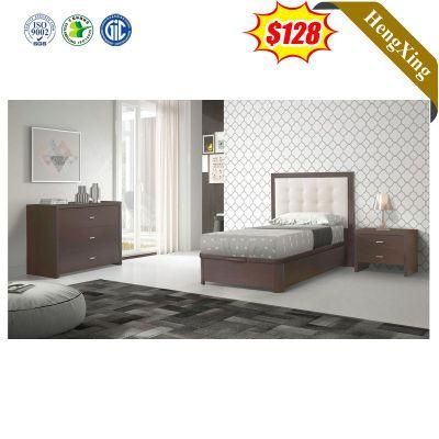 Professional Custom Modern Home Hotel Furniture Melamine Double King Bed Bedroom Set