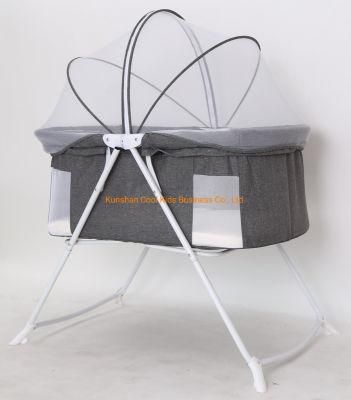 Travel Bassinet Portable Multifunctional and Rocking Baby Bed Crib with Mosquito Net