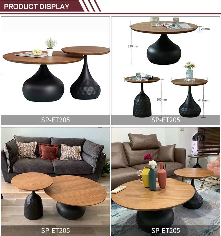 Factory Price Style Modern Metal Banquet Family Dining Furniture Restaurant Hotel Cafe Chairs and Tables Coffee Table