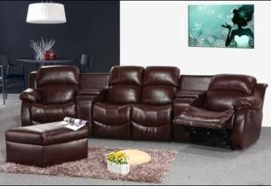 Comfortable Leather Corner Sofa Living Room Furniture