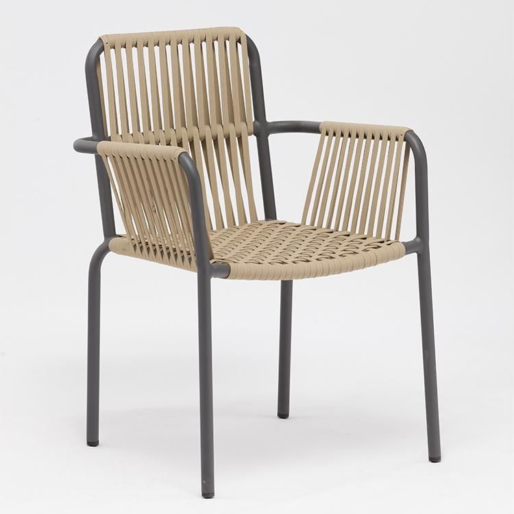 Luxury Modern Garden Chairs Outdoor Furniture with Plastic Rope