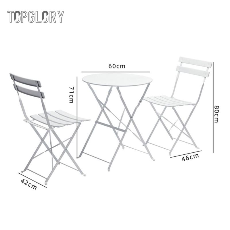 Outdoor Furniture Garden Aluminium Frame Dining Table and Chair