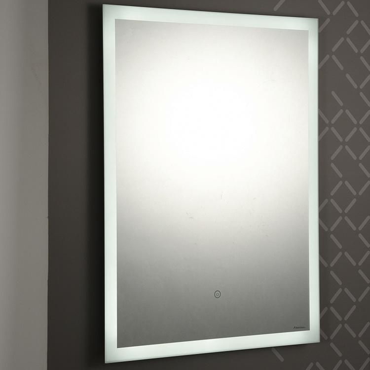 Wholesale Toilet Public Bathroom Lighted Frameless Illuminated LED Mirror