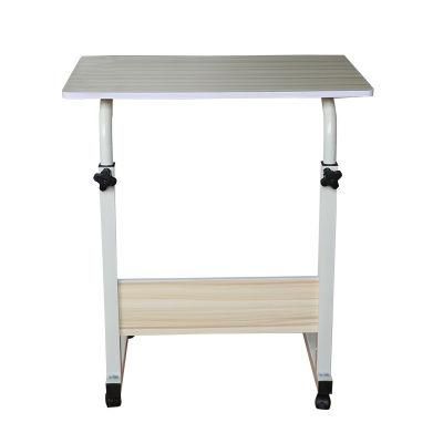 Bed Beside Adjustable Height Computer Desk Lifting with Wheels