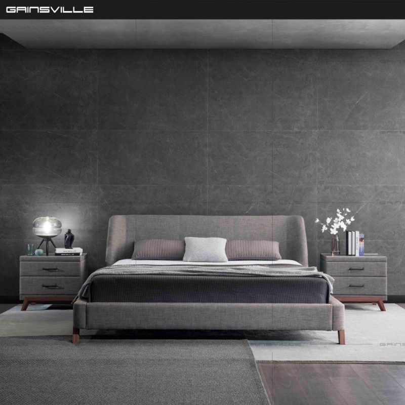Bed Sofa Bed King Double Bed Upholstered Fabric Bed Wall Bed Home Furniture Hotel Furniture Bedroom Furniture