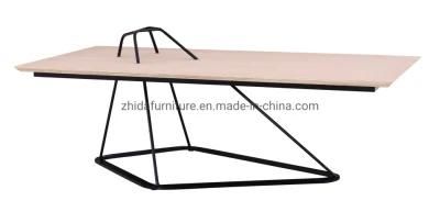 Modern Hotel Furniture Special Shape Wooden Top Coffee Side Table