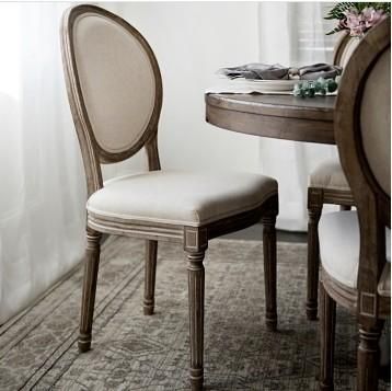 Hotel Furniture Wooden Round Back Louis Wedding Chair