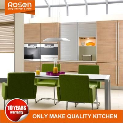 High Quality Simple Style Wood Grain Melamine Kitchen Cabinet Furniture