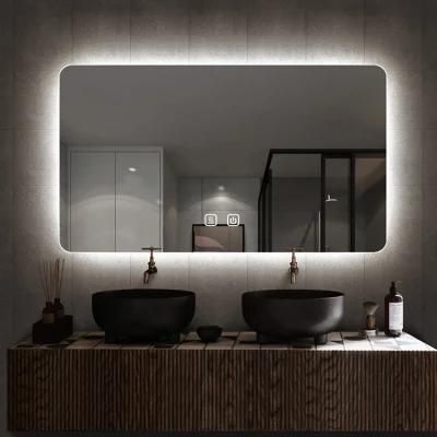 OEM Smart LED Backlit Light Bathroom Wall-Mounted Mirror Rectangle LED