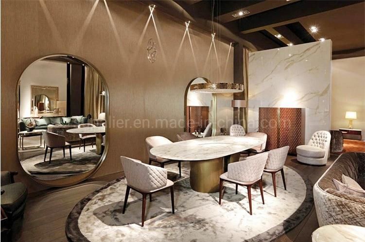 Light Luxury Indoor Furniture Special Marble Dining Room Tables