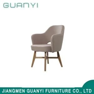 Modern Simple Reception Wooden PU Living Chair