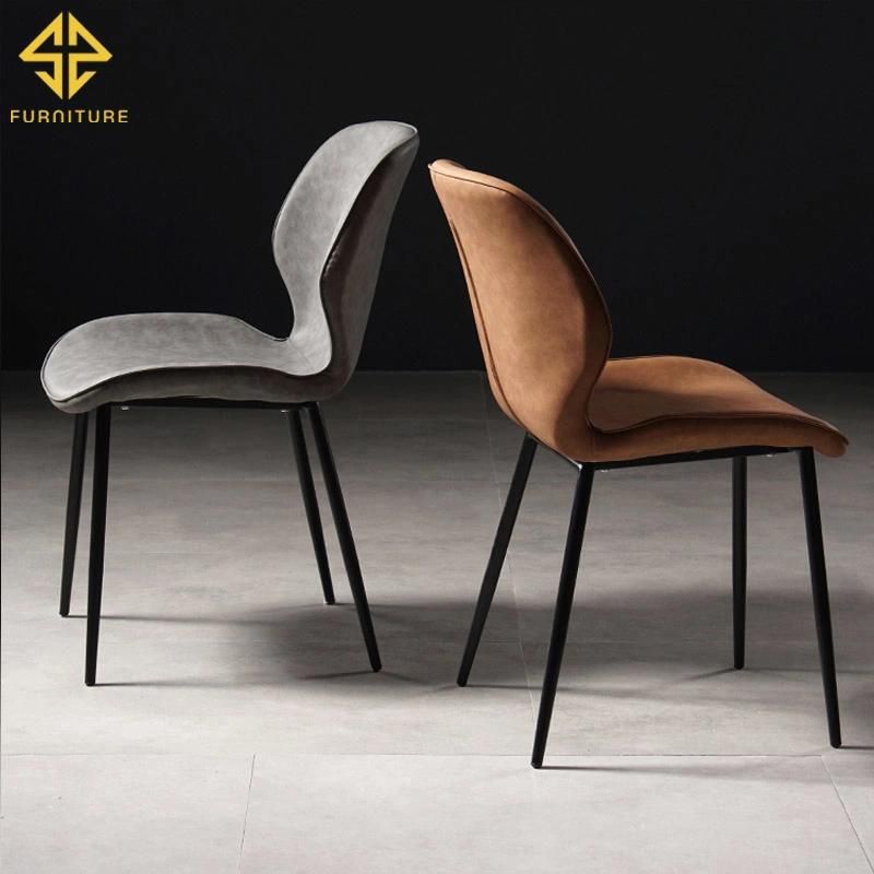 Nordic Style Metal Leisure Chair for Dining Room Living Room