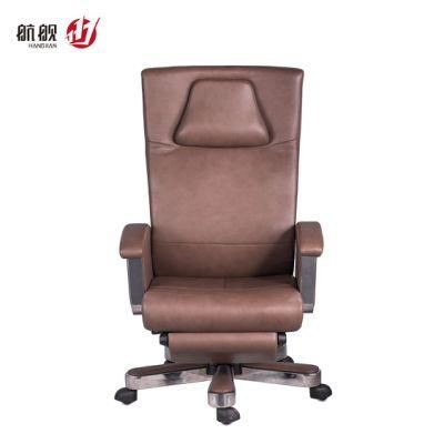Modern Boss Revolving Leather Executive Office Furniture with Footrest Recling Chair